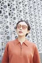 「柴田のセル」を着用した柴田聡子。