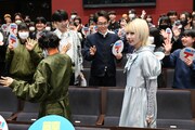 映画「デッドデッドデーモンズデデデデデストラクション」前章の高校生限定試写会の様子。