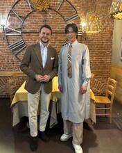 ファビオ・アタナシオと目黒蓮。(c)日本テレビ