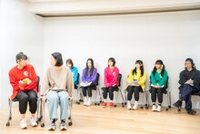 稽古中の超ときめき♡宣伝部。