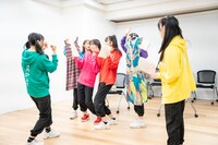 稽古中の超ときめき♡宣伝部。