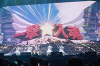 DAY2で「一撃入魂☆ペガサスパンチ」を歌うビコーペガサス役の田中あいみ。(c)Cygames, Inc.