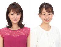 番組の進行アシスタントはフジテレビアナウンサーの井上清華（左）、小室瑛莉子（右）が担当。