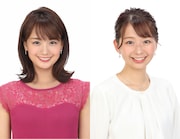 番組の進行アシスタントはフジテレビアナウンサーの井上清華(左)、小室瑛莉子(右)が担当。