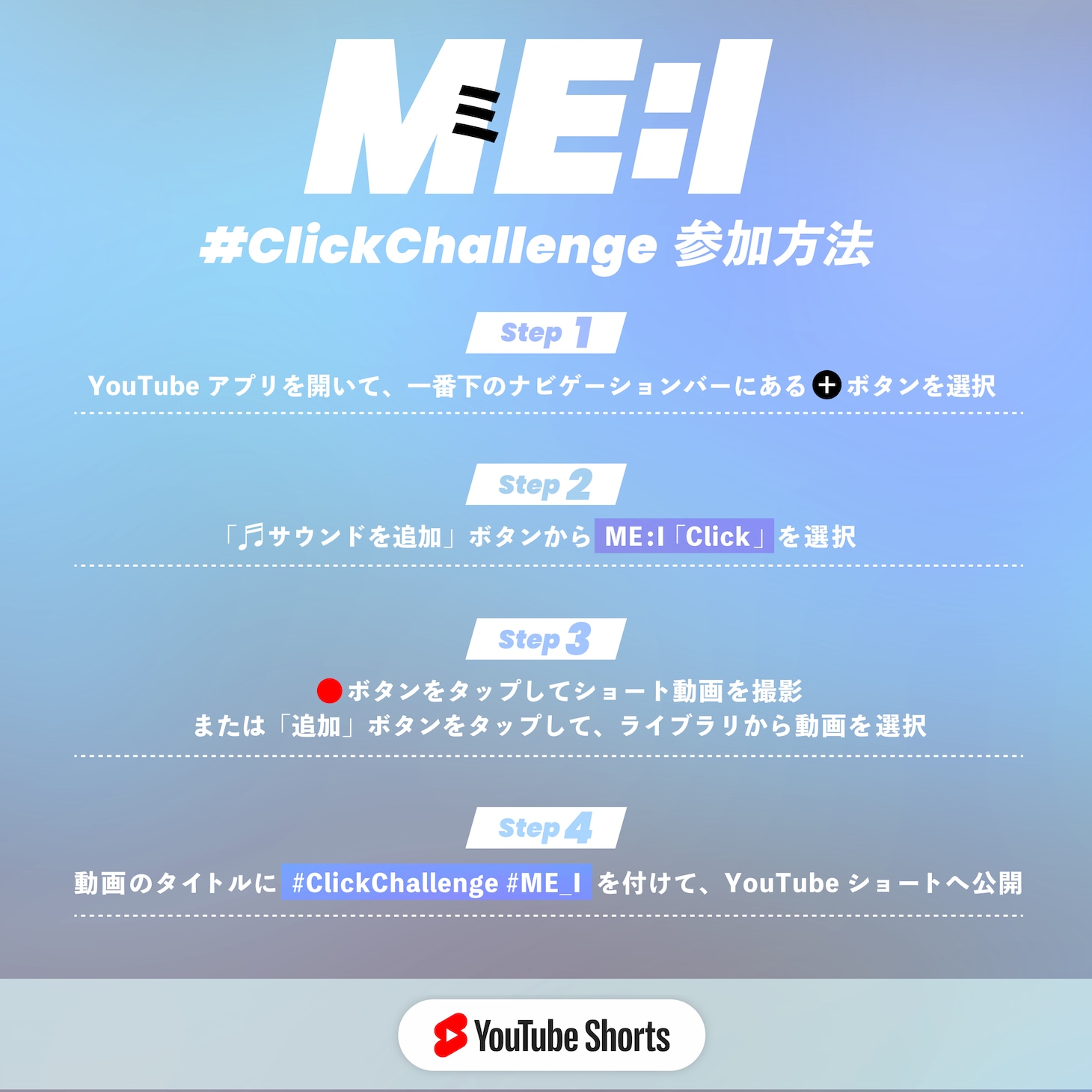 ME:I「#ClickChallenge」告知ビジュアル