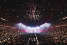 「SUPER BEAVER 都会のラクダ TOUR 2023-2024 ～ 駱駝革命21 ～」埼玉・さいたまスーパーアリーナ公演の様子。（撮影：青木カズロー）