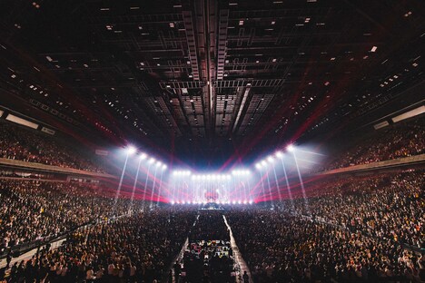 「SUPER BEAVER 都会のラクダ TOUR 2023-2024 ～ 駱駝革命21 ～」埼玉・さいたまスーパーアリーナ公演の様子。（撮影：青木カズロー）