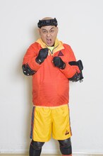 「逃走中」に挑む長谷川雅紀。 (c)フジテレビ