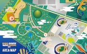 「OSAKA GIGANTIC MUSIC FESTIVAL 2024」マップ