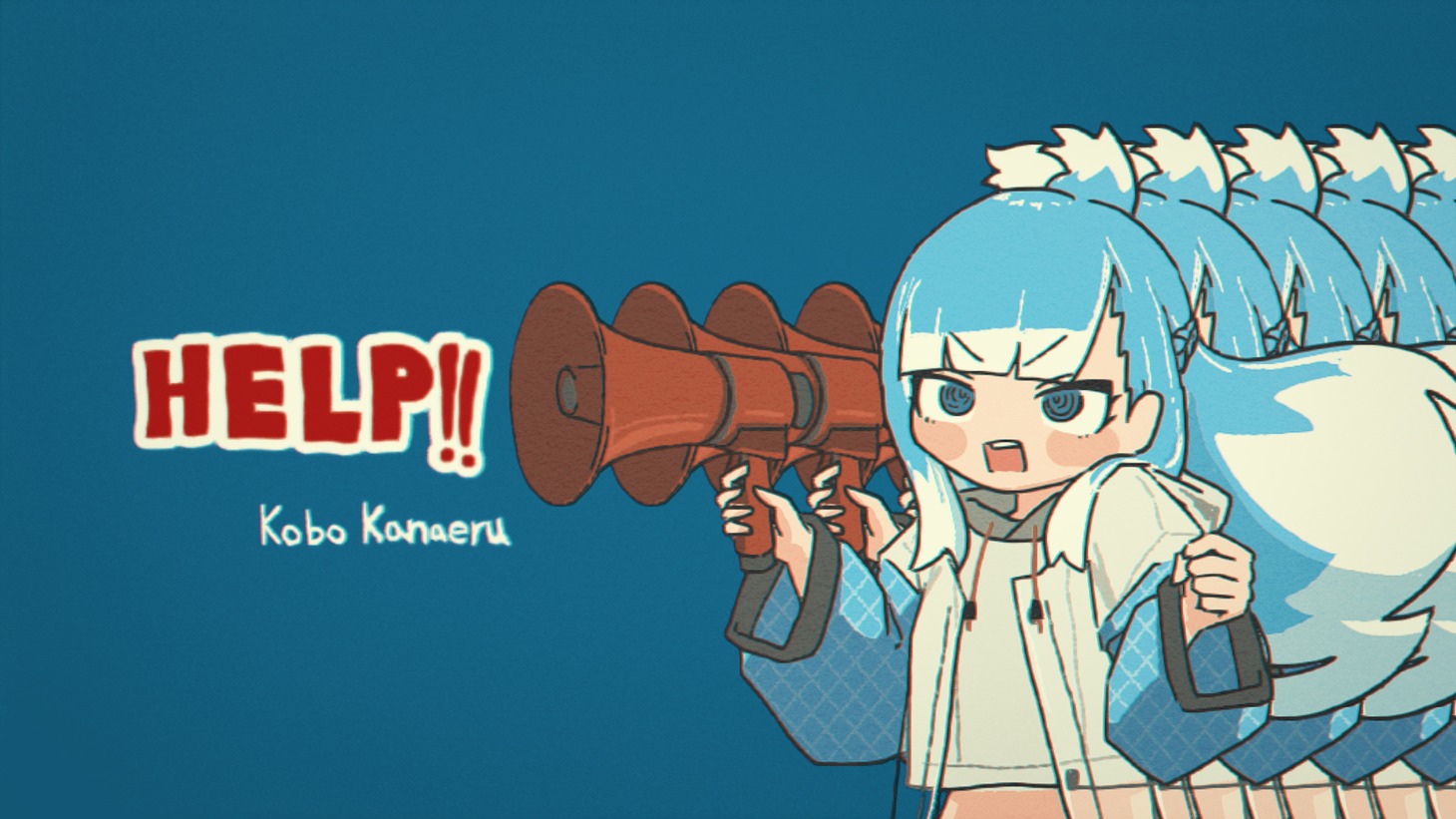 Kobo Kanaeru「HELP!!」ミュージックビデオのサムネイル。