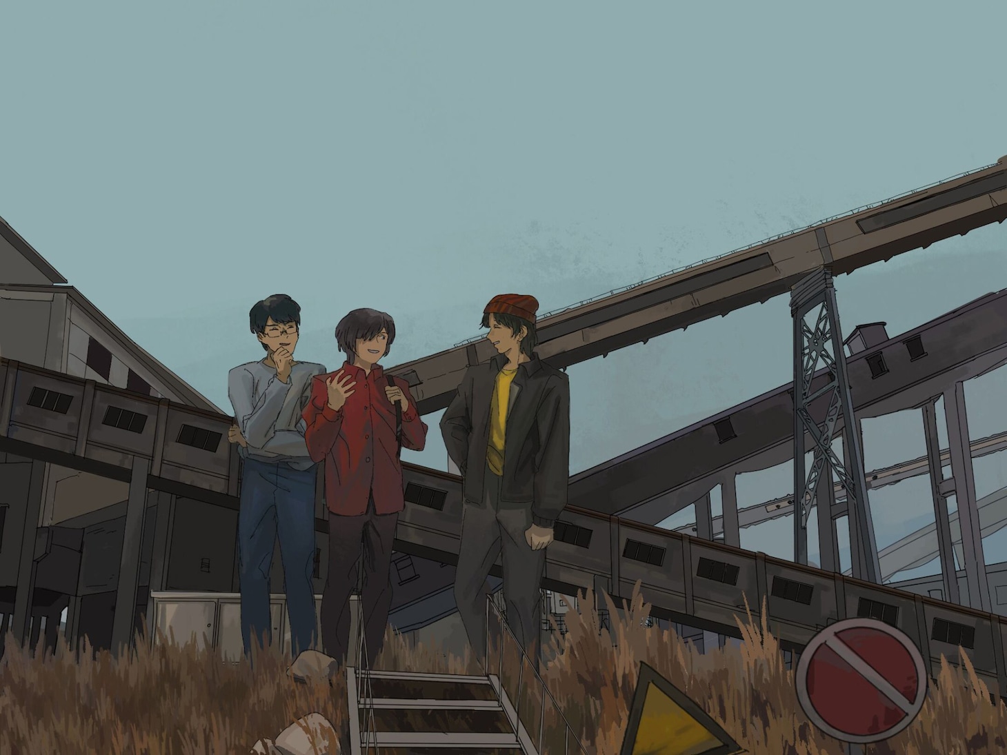 毛布にくるまって