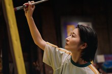 「CHAMPION WHAT MOVES YOU」より、MISATO ANDO。