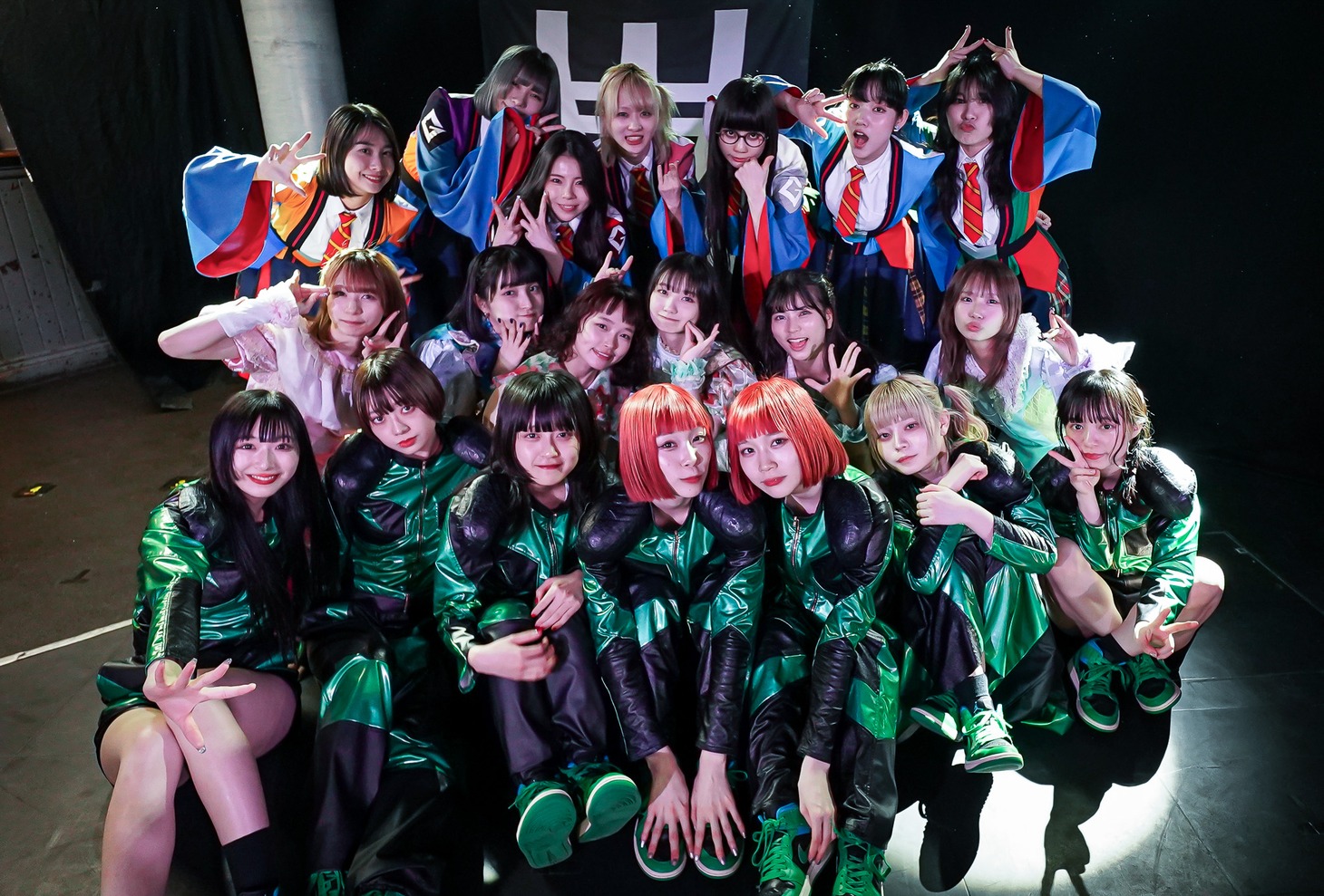 「WACK in the U.K. Vol.2」に出演したASP、GANG PARADE、KiSS KiSS。（Photo by Hiroo Nishizawa）