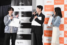 SF映画をプレゼンテーションされる川西拓実。