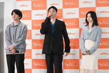 最後に新入生にメッセージを送る川西拓実。