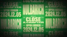 「Nulbarich『CLOSE A CHAPTER』at BUDOKAN」ビジュアル