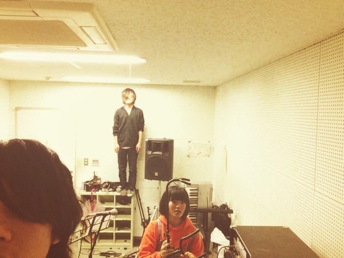 2014年3月、サークルの練習スタジオにて。