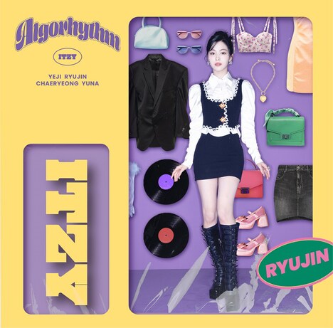 ITZY「Algorhythm」ソロ盤ジャケット（リュジン）