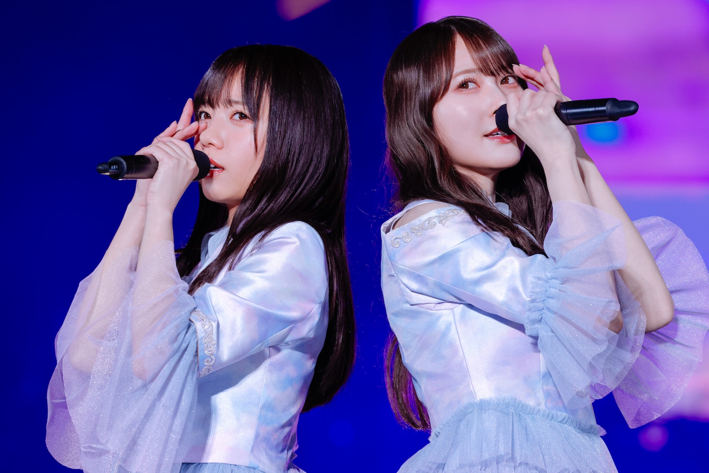 齊藤京子と加藤史帆。（撮影：上山陽介）