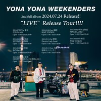 「YONA YONA WEEKENDERS 2nd Full Album "LIVE" Release Tour」告知ビジュアル