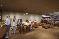 LaLa arena TOKYO-BAYのVIPエリアに設けられる「Balcony」（1カ所）。アリーナ面と一体の空間で臨場感を味わえる。