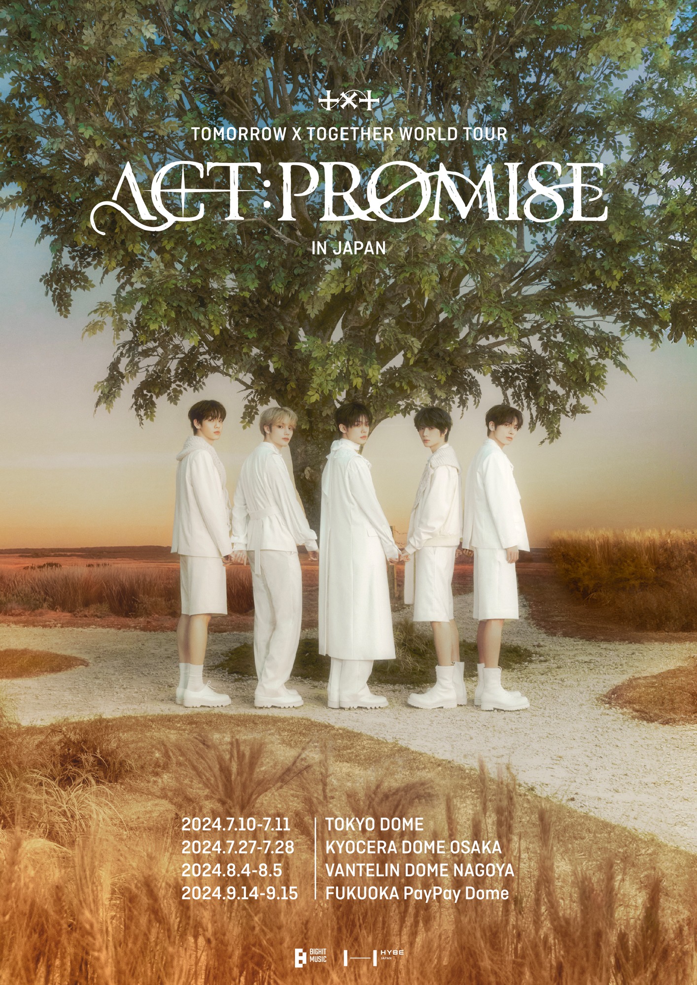 「TOMORROW X TOGETHER WORLD TOUR ＜ACT : PROMISE＞ IN JAPAN」ビジュアル (p)&(c) BIGHIT MUSIC
