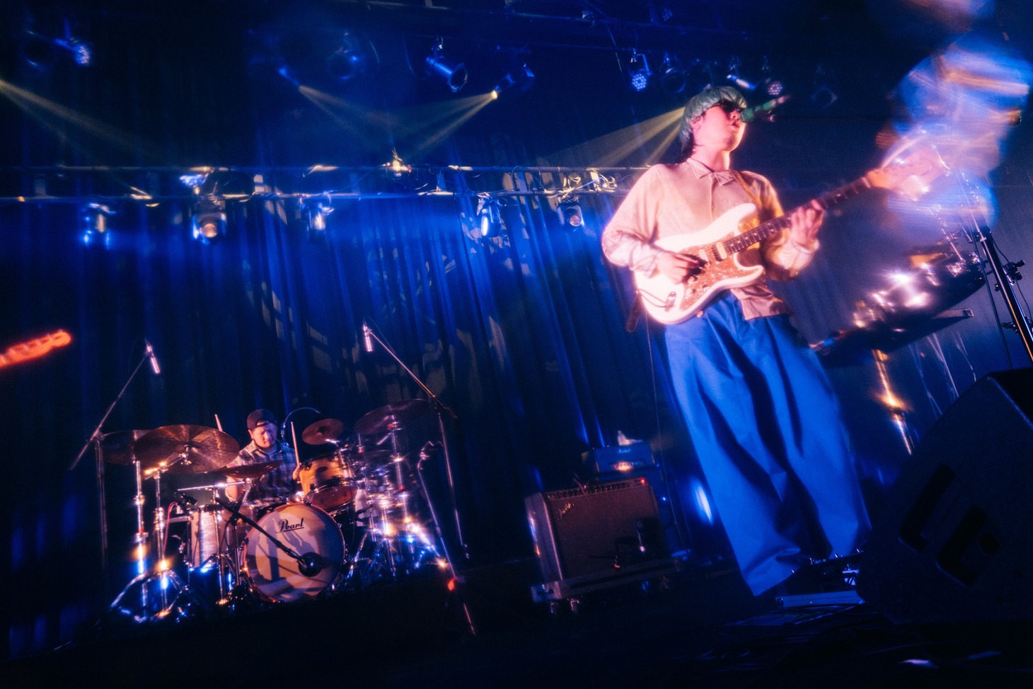 Kroiの益田英知益田英知（Dr）と内田怜央（Vo）（Photo by Kana Tarumi）