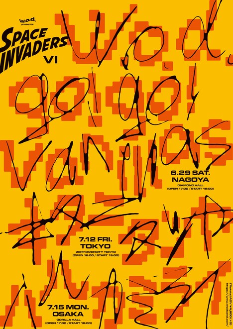 「w.o.d. presents “スペース・インベーダーズ VI”」告知画像