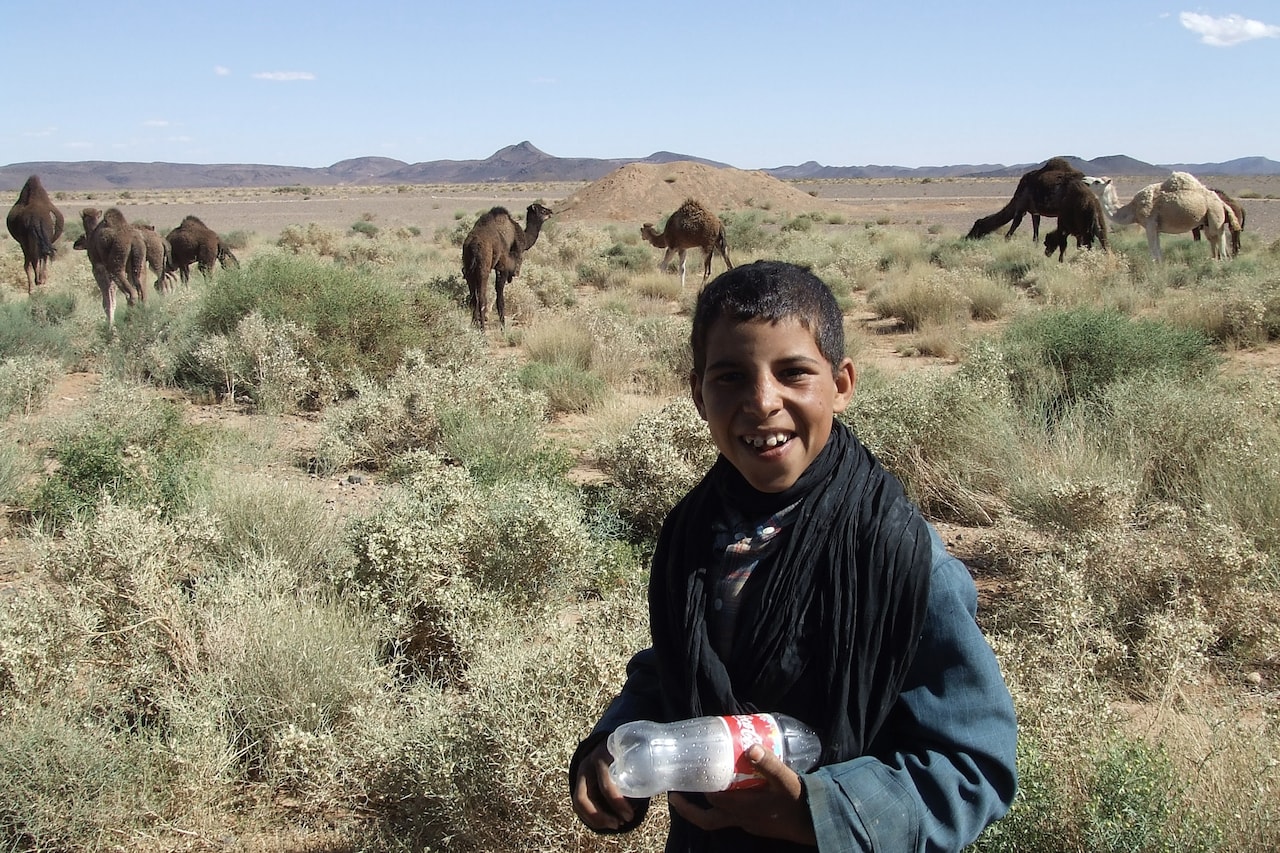 ネパールで出会った少年。