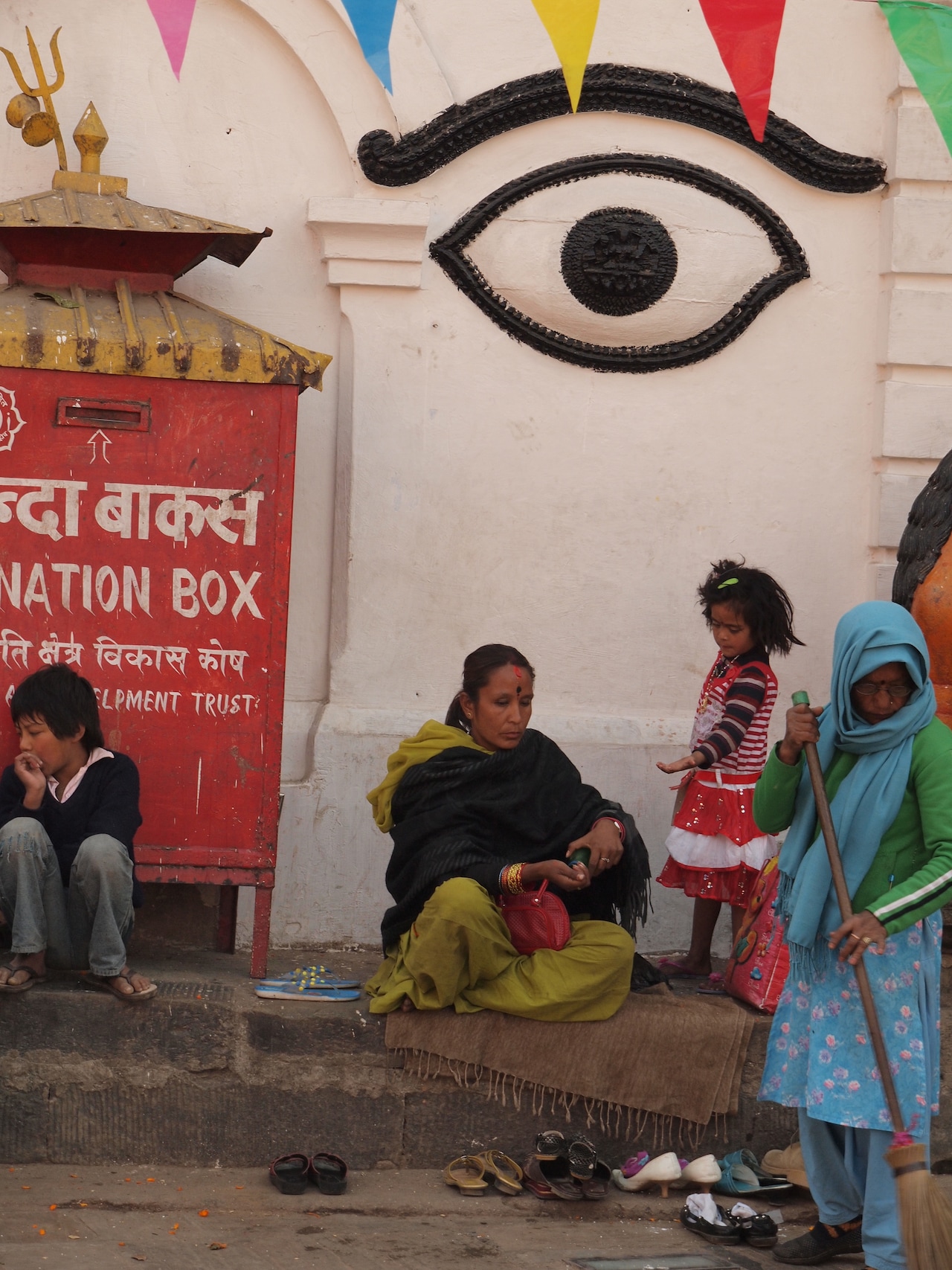 ネパールの路上。