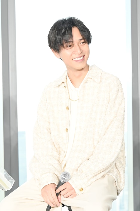 役作りで10kg減量した松田元太（Travis Japan）を「そんなに太ったの？」とイジる永瀬廉（King & Prince）。