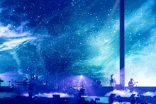 Mrs. GREEN APPLEのパフォーマンスの様子。