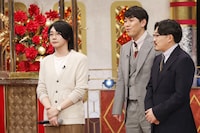 左から大森元貴（Mrs. GREEN APPLE）、オズワルド。 (c)日本テレビ