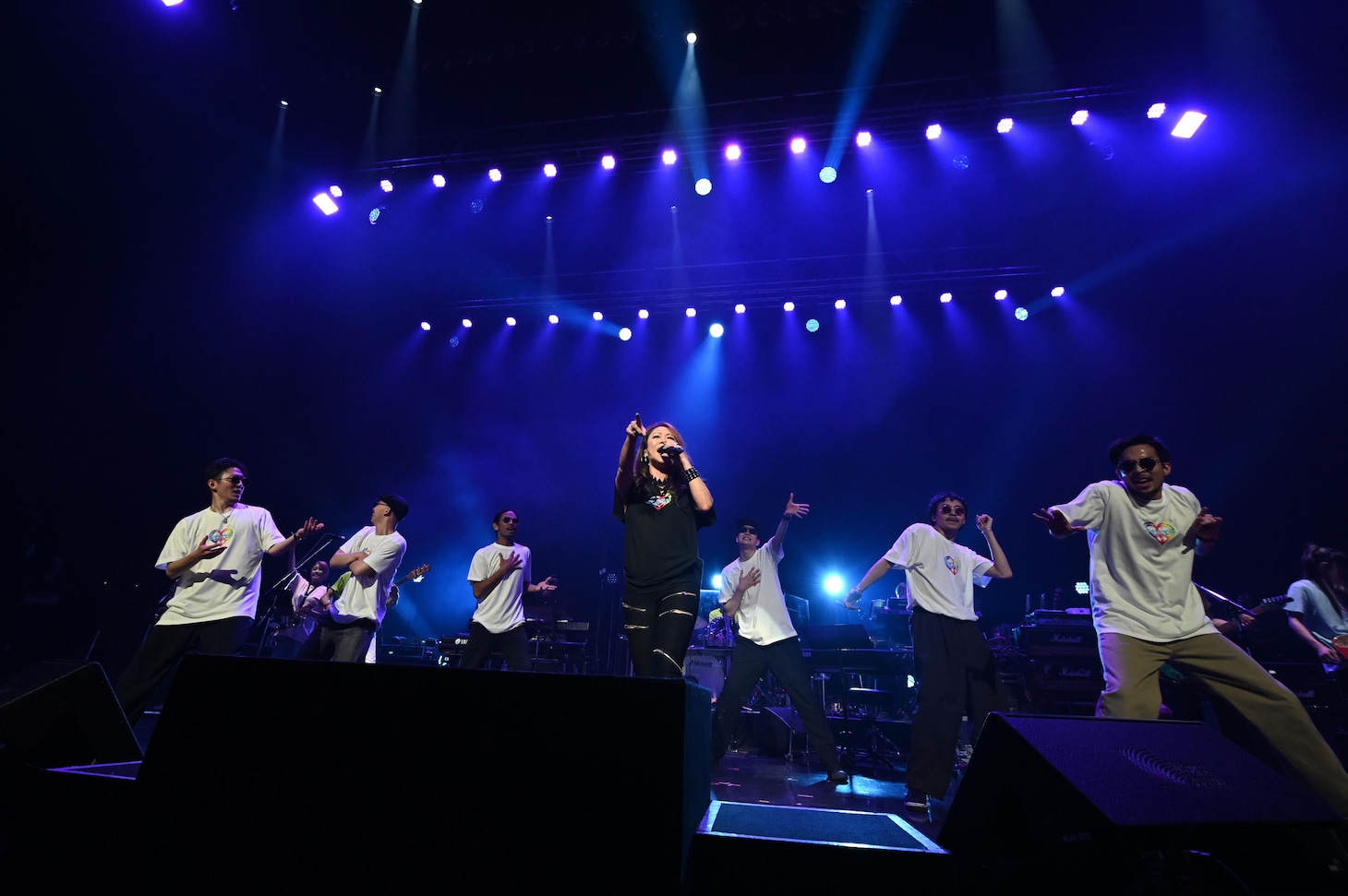 大黒摩季とTeam Black Starz。（写真提供：B ZONE）