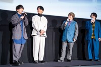 左から浦和希、島崎信長、内田雄馬、海渡翼。