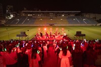 「超特急×ユニバーサルミュージック 連結記念イベント」の様子。（撮影：米山三郎）