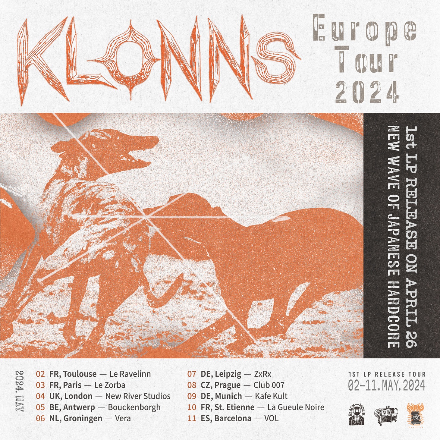 「KLONNS Europe Tour 2024」フライヤー