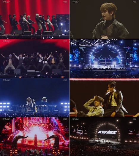 「Coachella Valley Music and Arts Festival」でのATEEZのライブの様子。
