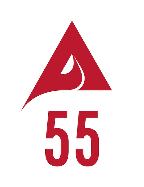 アルファミュージック55周年ロゴ