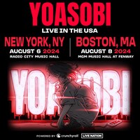 「YOASOBI LIVE IN THE USA」ニューヨーク公演、ボストン公演のティザービジュアル。