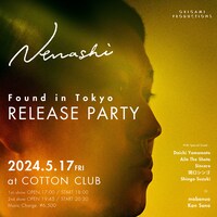 「Nenashi "Found in Tokyo" Release Party at COTTON CLUB」告知ビジュアル