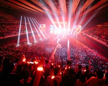 「BUMP OF CHICKEN TOUR ホームシック衛星2024」4月24日公演の様子。