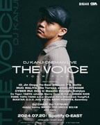「DJ KANJI ONEMAN LIVE “THE VOICE”」フライヤー