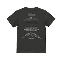 「FUJI & SUN'24」×JOURNAL STANDARDコラボTシャツ（黒）のデザイン。