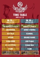 「FLOW THE FESTIVAL 2024」タイムテーブル