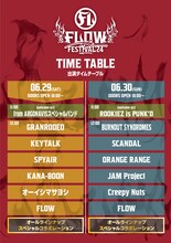 「FLOW THE FESTIVAL 2024」タイムテーブル