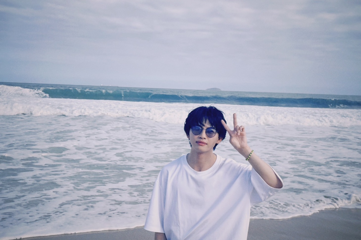 NAOYA。リオデジャネイロのビーチにて。