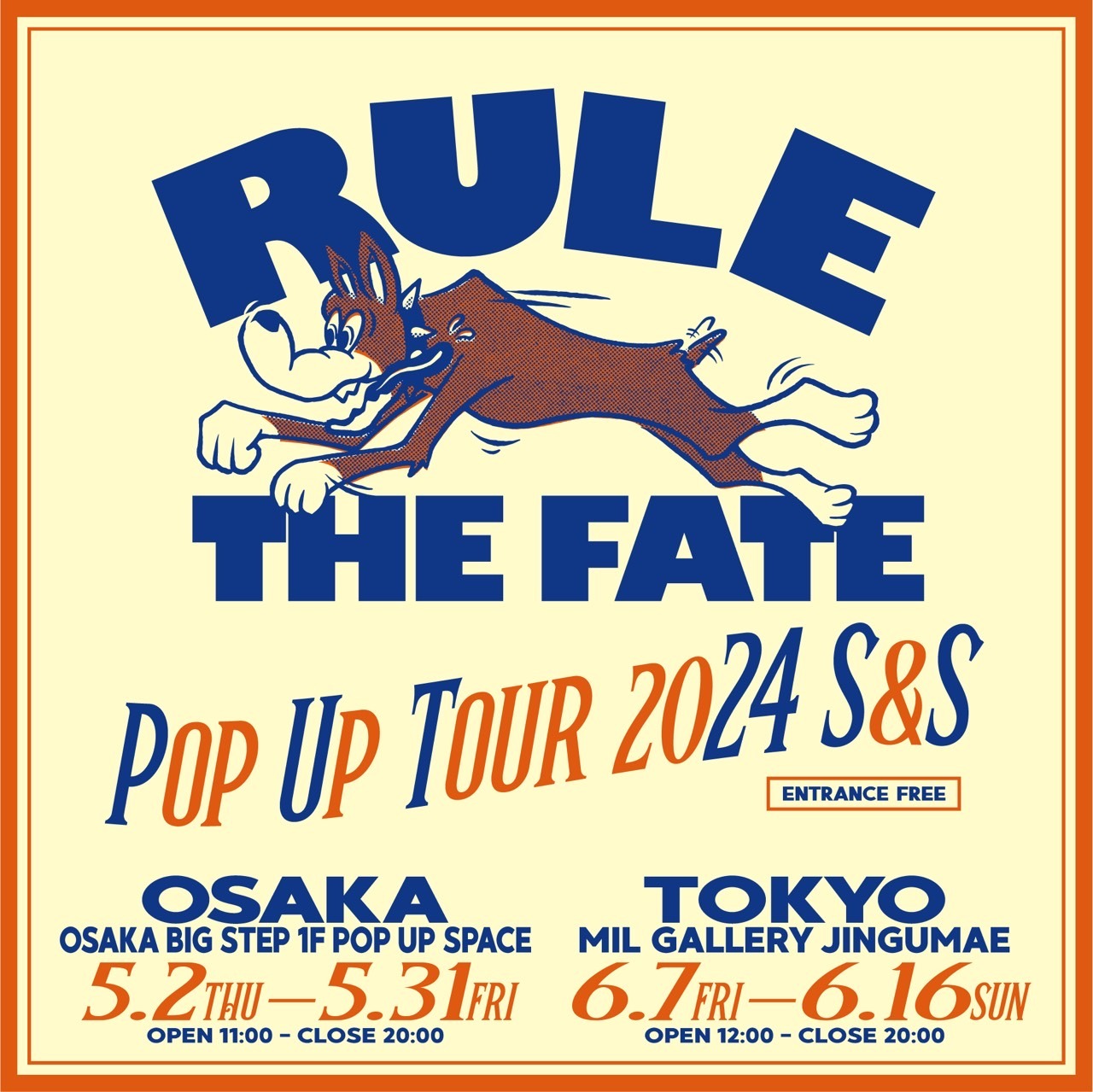 「POP UP TOUR 2024 S&S」告知用ビジュアル