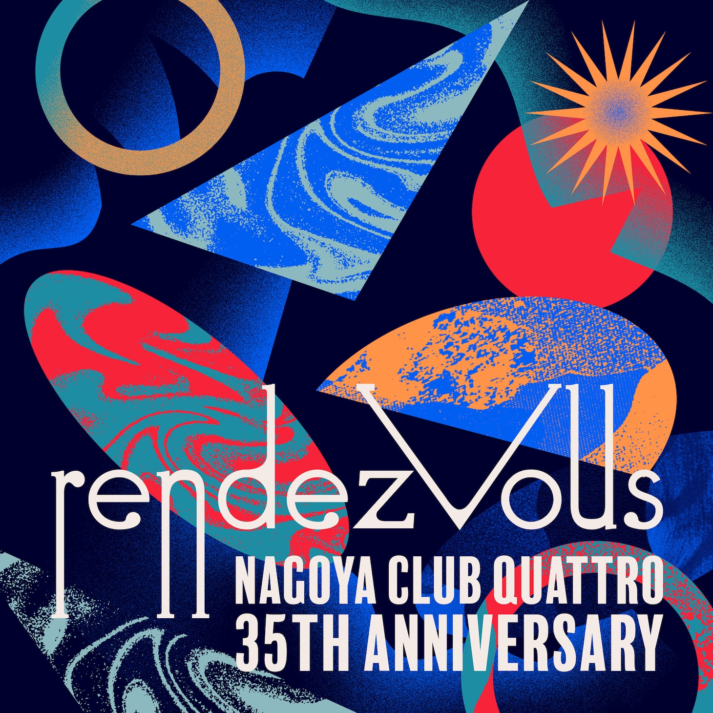 「NAGOYA CLUB QUATTRO 35th Anniversary "rendezvous"」ビジュアル