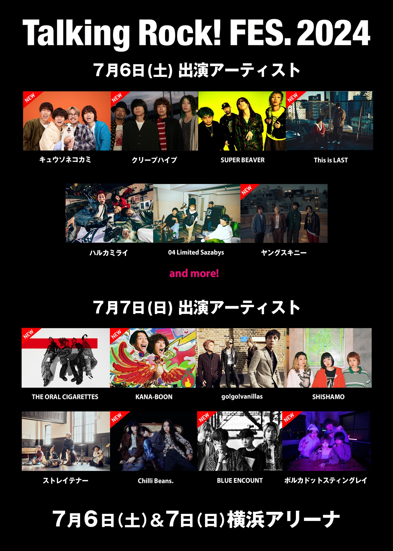 「Talking Rock! FES.2024」告知画像